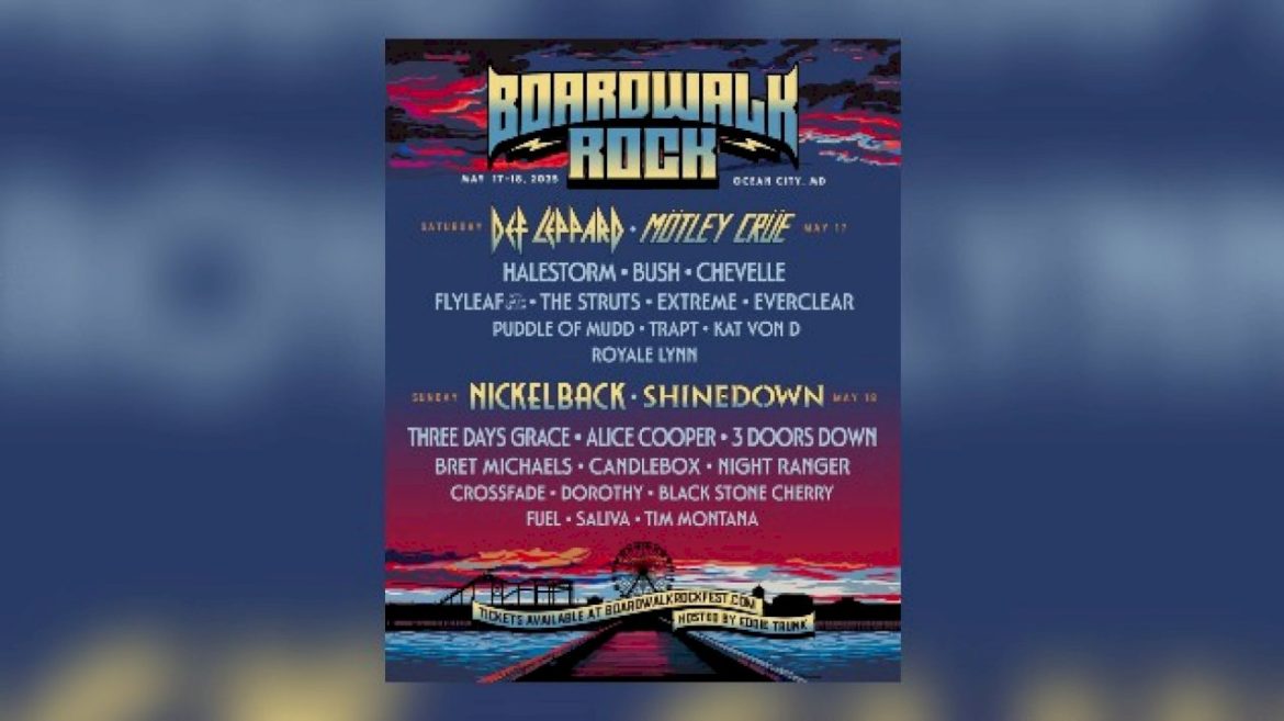 def-leppard-to-headline-inaugural-boardwalk-rock-festival-in-ocean-city,-maryland