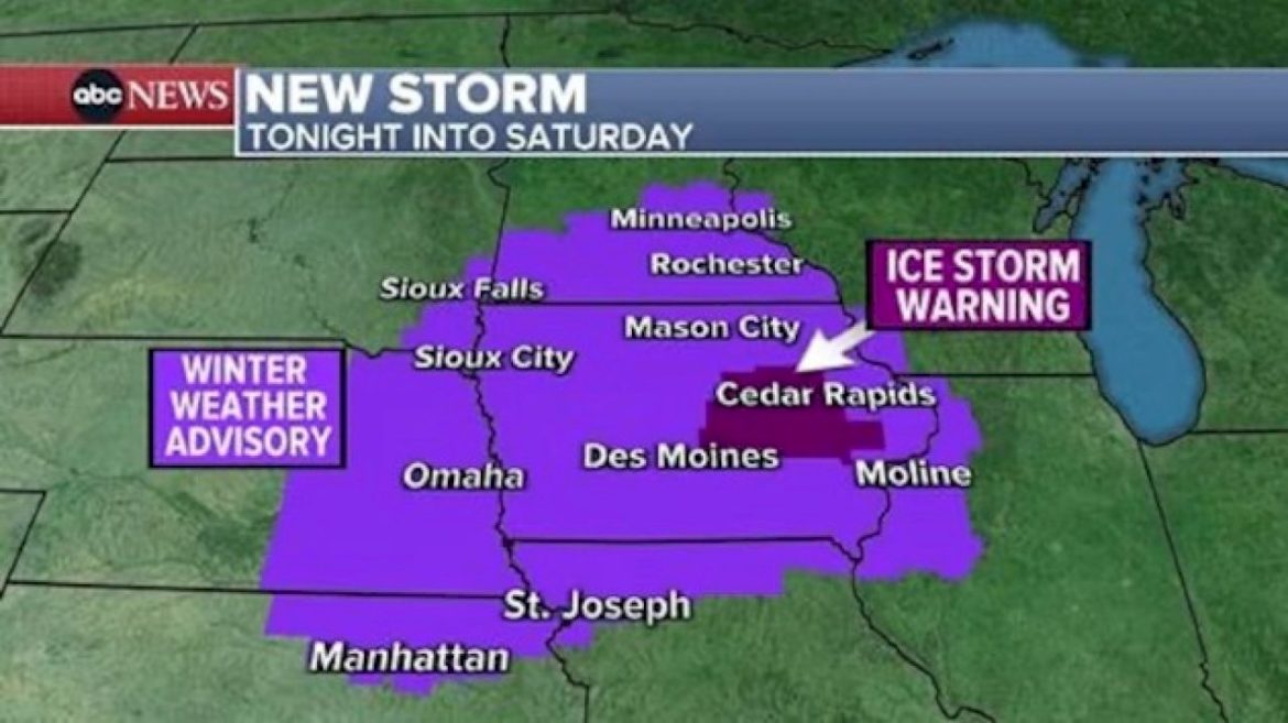 friday-weather:-ice-storm-warnings-cover-midwest,-as-arctic-blast-slams-east-coast