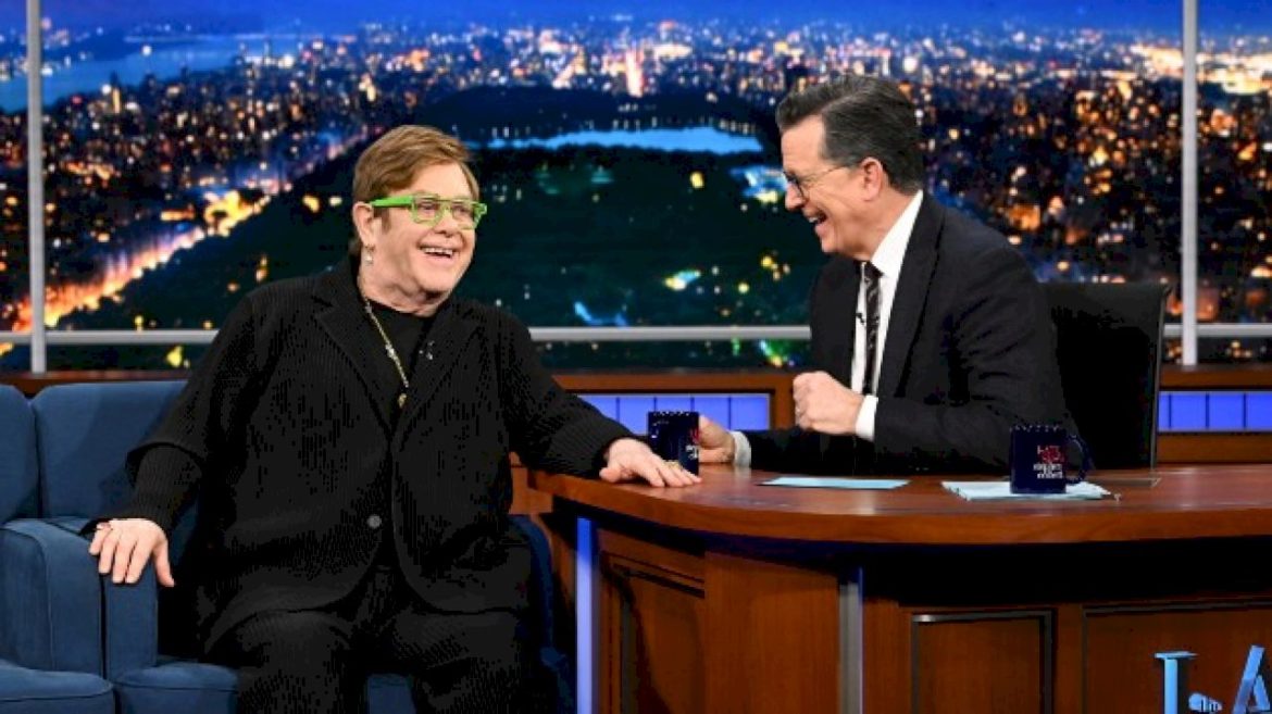 on-‘colbert,’-elton-john-talks-health,-new-music-and-his-five-favorite-elton-john-songs