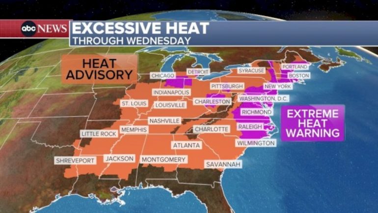dangerous-heat-wave-invades-east-coast:-latest-forecast