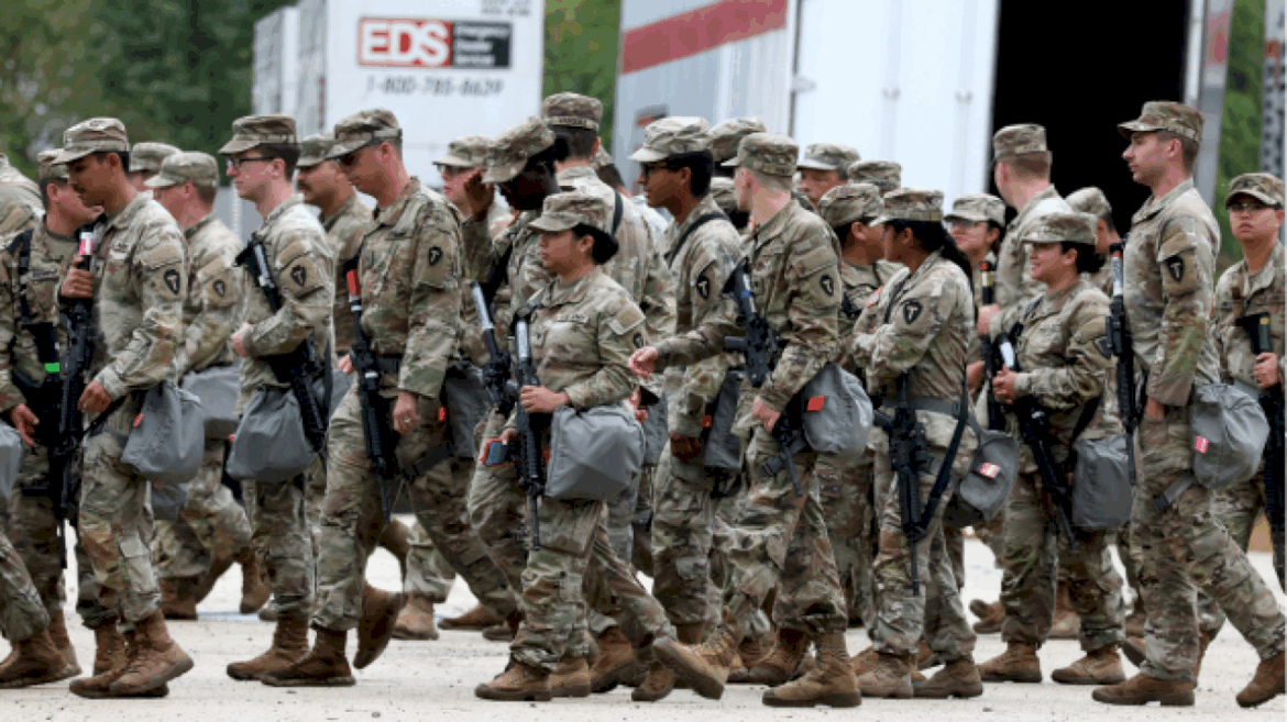 texas-national-guard-seen-at-training-center-in-chicago-suburbs