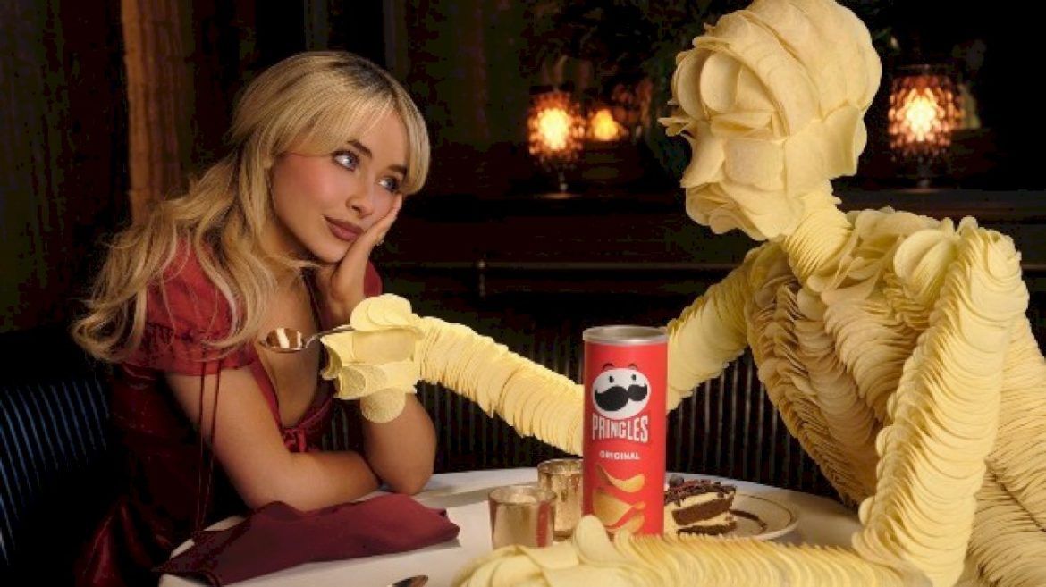 watch-sabrina-carpenter-fall-in-love-with-a-man-made-of-chips-in-pringles-super-bowl-ad