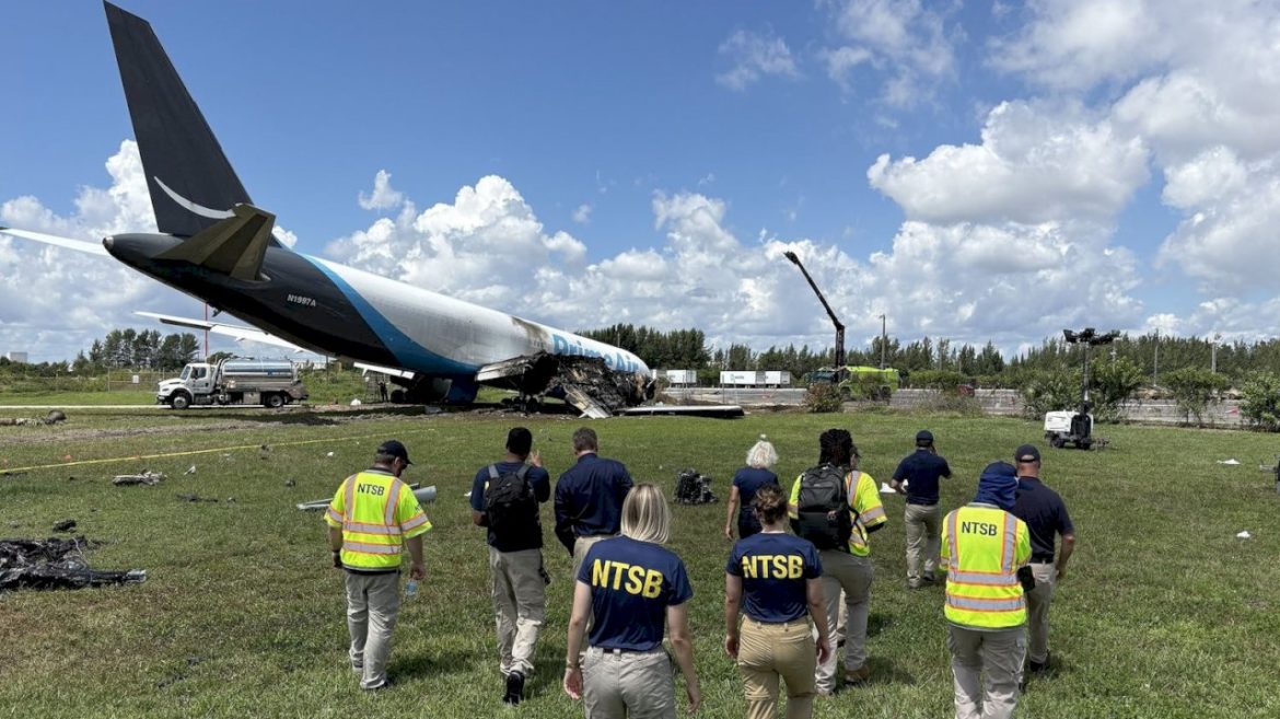 ‘utter-devastation’:-ntsb-investigation-underway-after-amazon-cargo-plane-crash-leaves-5-dead,-5-injured